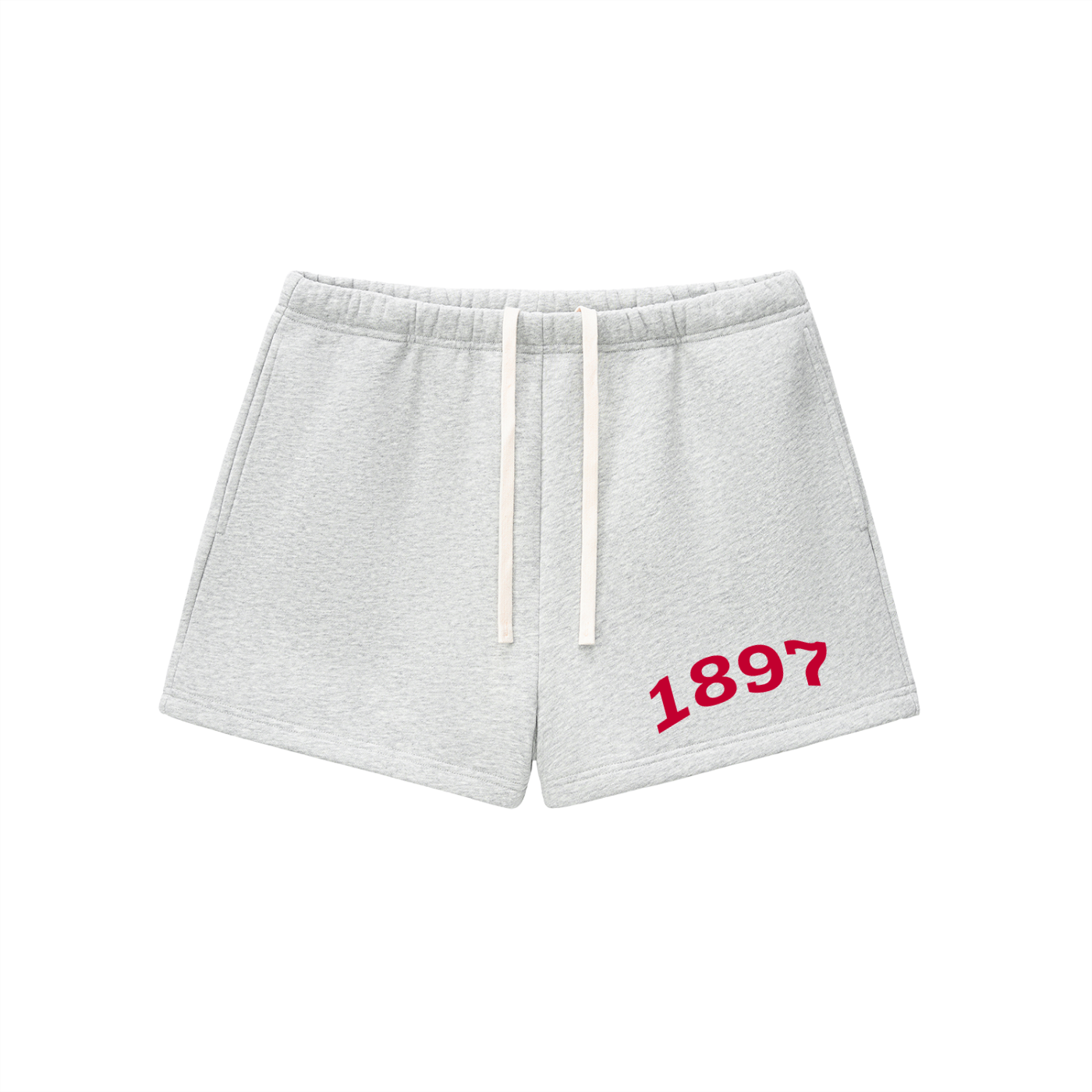 Red Alpha Omicron Pi Fleece Drawstring Shorts - Ivy Society