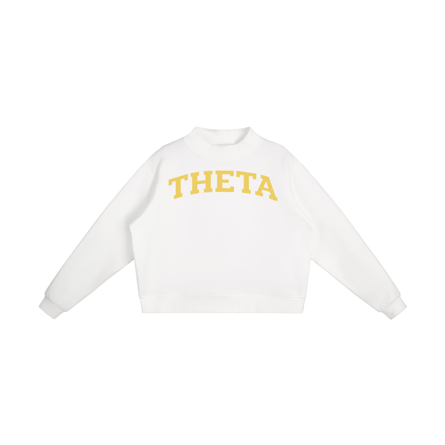 Gold Kappa Alpha Theta Mock Neck Sweatshirt - Ivy Society