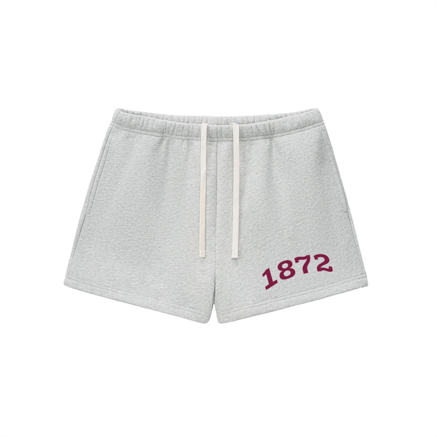 Bordeaux Alpha Phi Fleece Drawstring Shorts - Ivy Society
