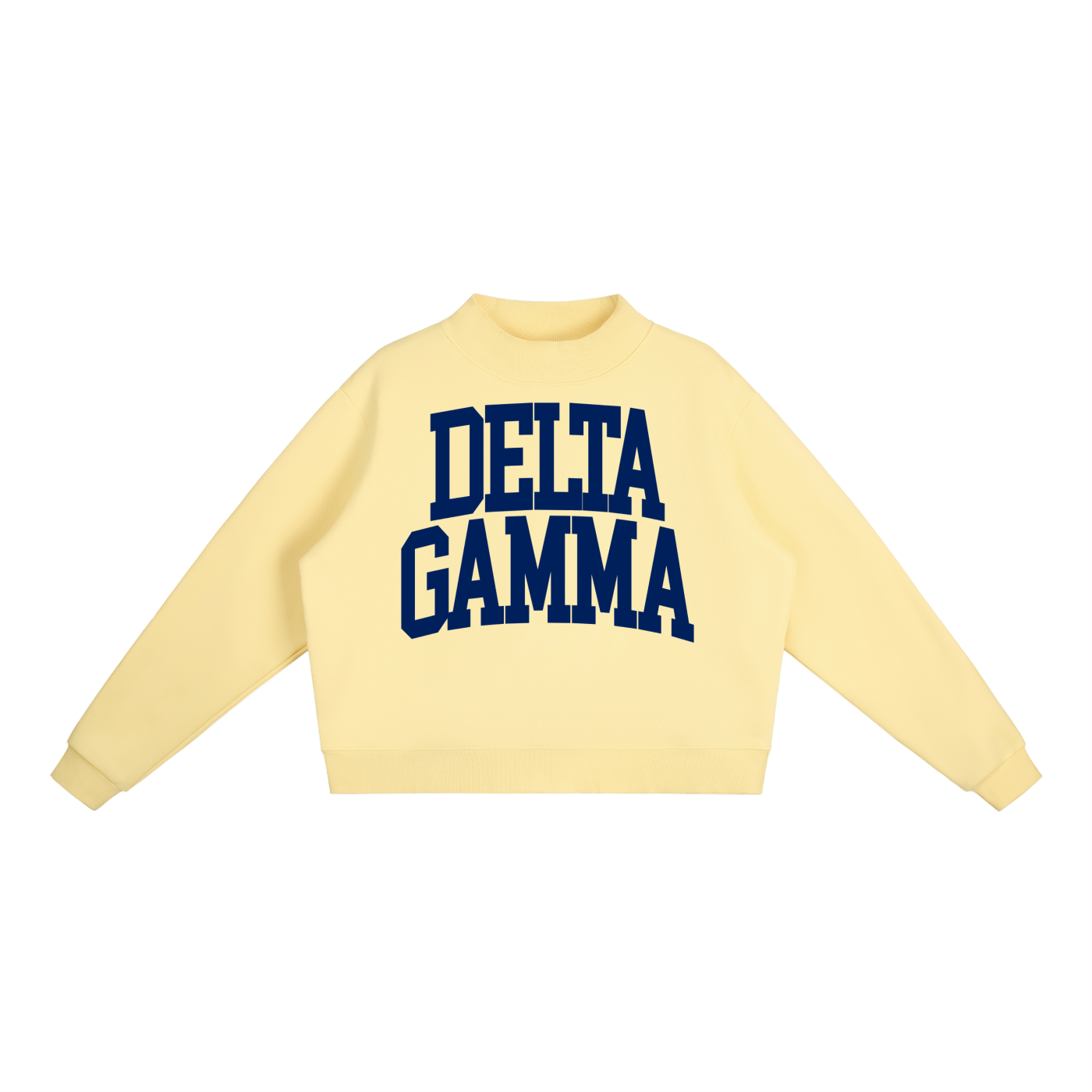 Delta Gamma Big Mock Neck Sweatshirt - Ivy Society