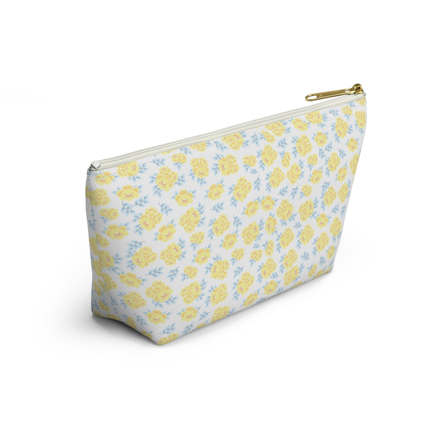 Alpha Xi Delta Personalized Flower Makeup Bag - Ivy Society