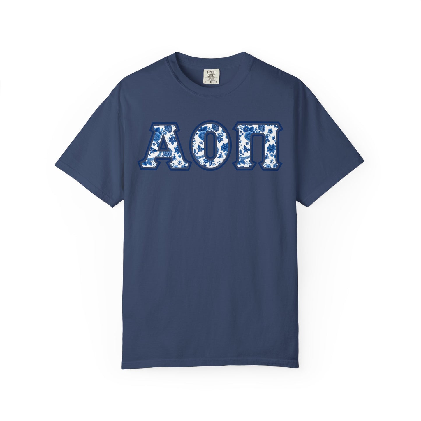 Alpha Omicron Pi Blue Willow T Shirt - Ivy Society