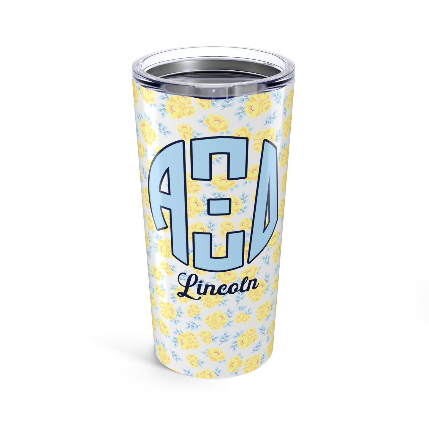 Alpha Xi Delta Flower Personalized Tumbler - Ivy Society
