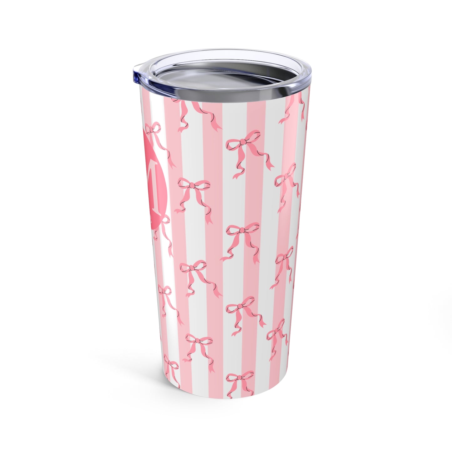 Phi Mu Personalized Bow Tumbler