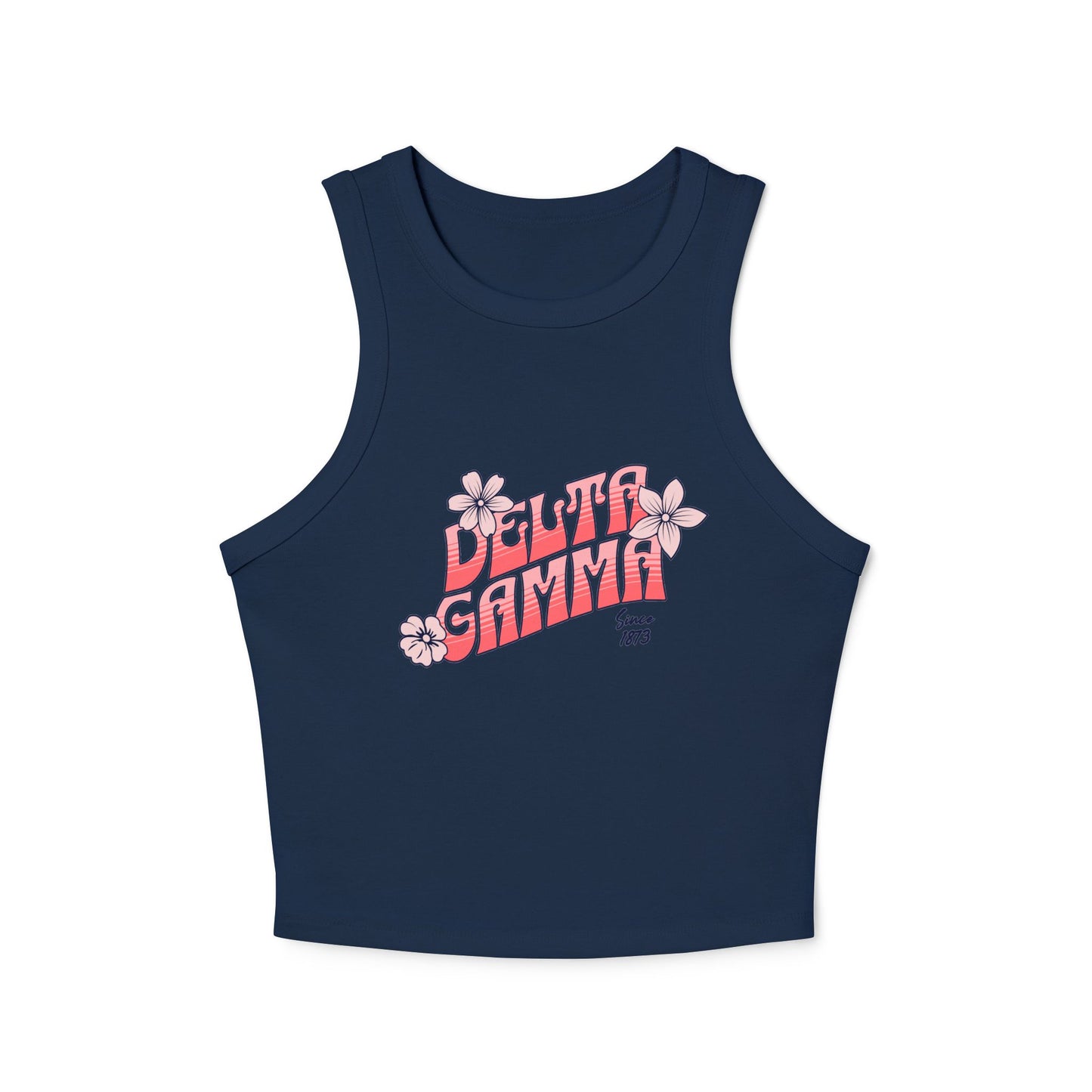 Delta Gamma Retro Flower Tank Top - Ivy Society