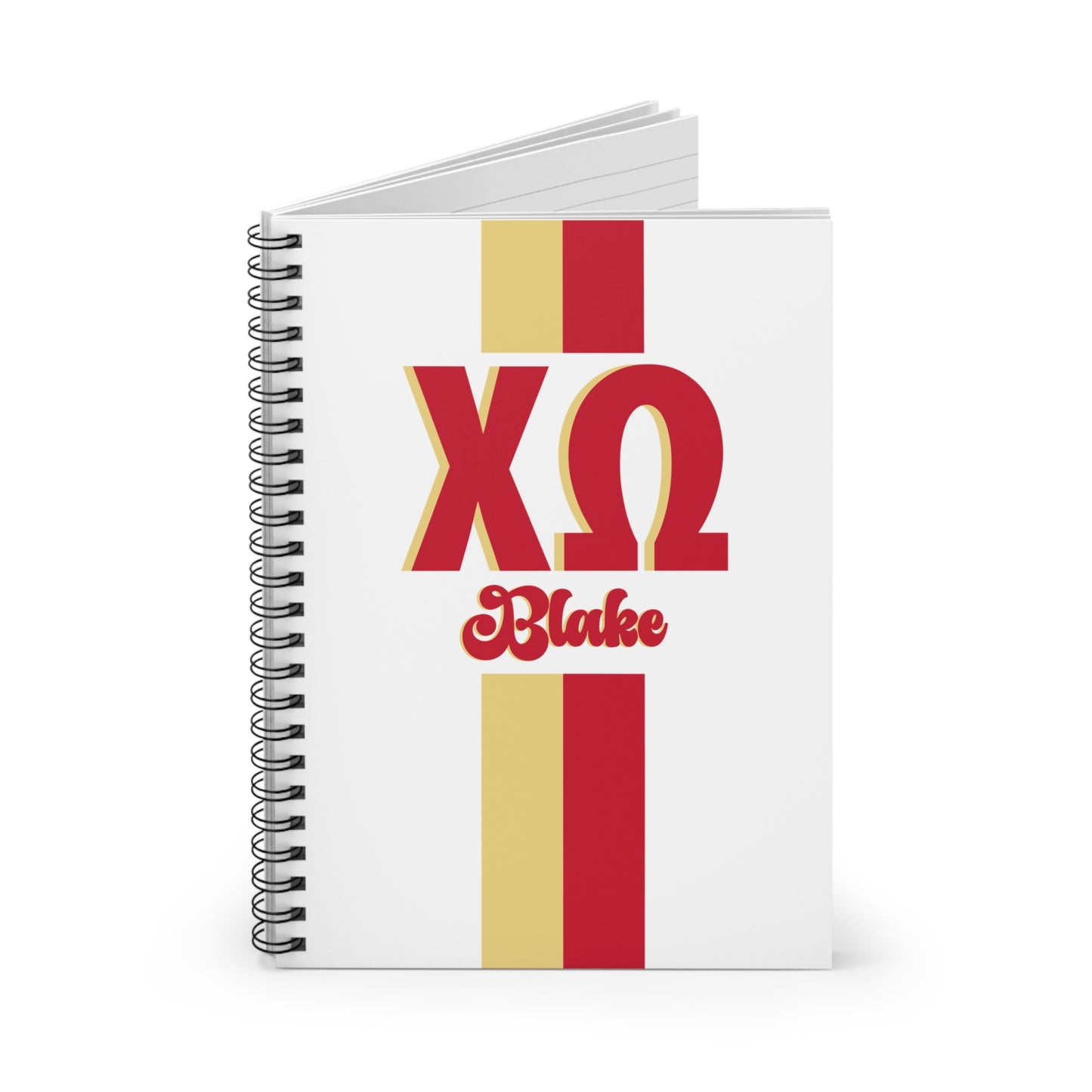 Chi Omega Personalized Notebook