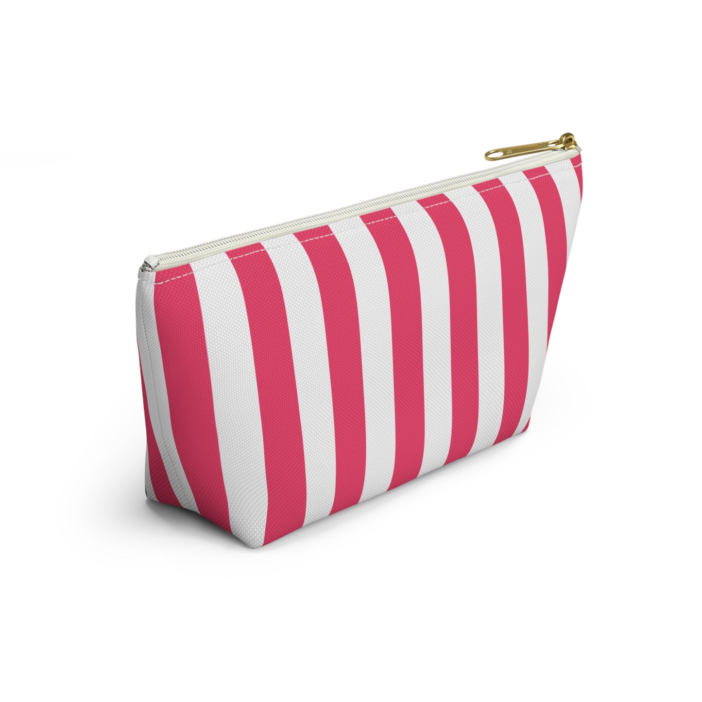 Alpha Omicron Pi Personalized Stripe Makeup Bag - Ivy Society