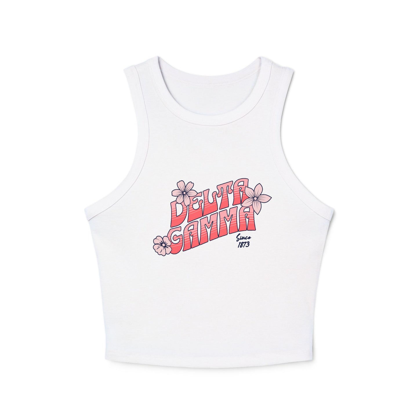 Delta Gamma Retro Flower Tank Top - Ivy Society
