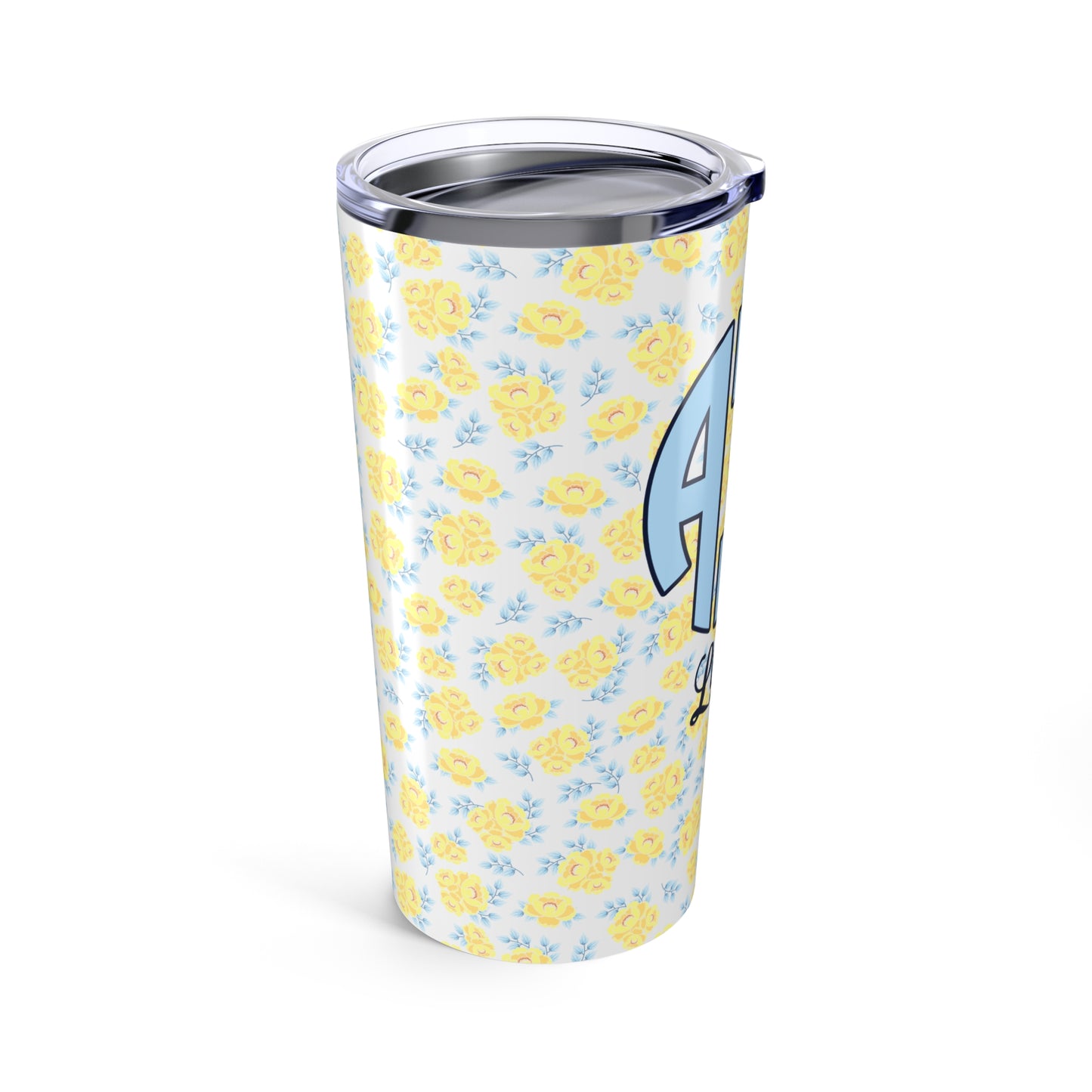 Alpha Xi Delta Flower Personalized Tumbler - Ivy Society