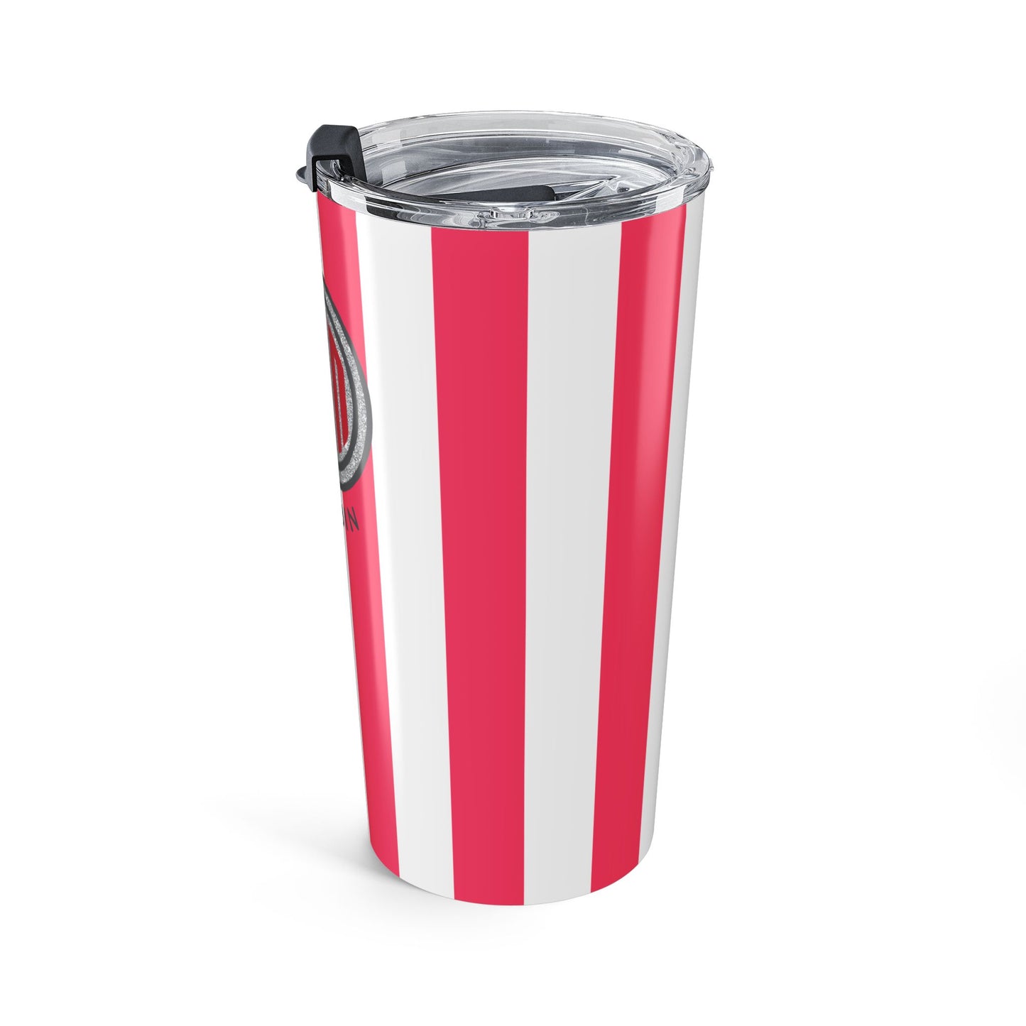 Alpha Omicron Pi Personalized Striped Tumbler - Ivy Society