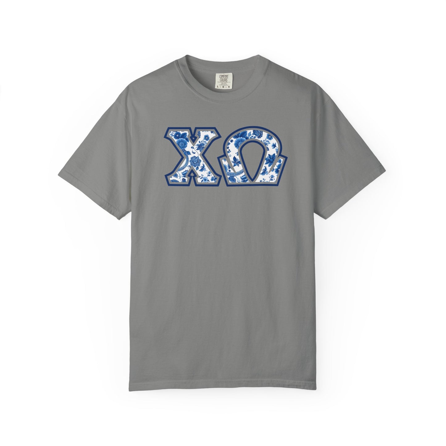 Chi Omega Blue Willow T Shirt - Ivy Society