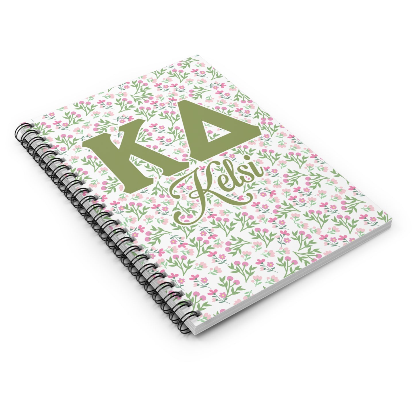 Kappa Delta Personalized Flower Notebook