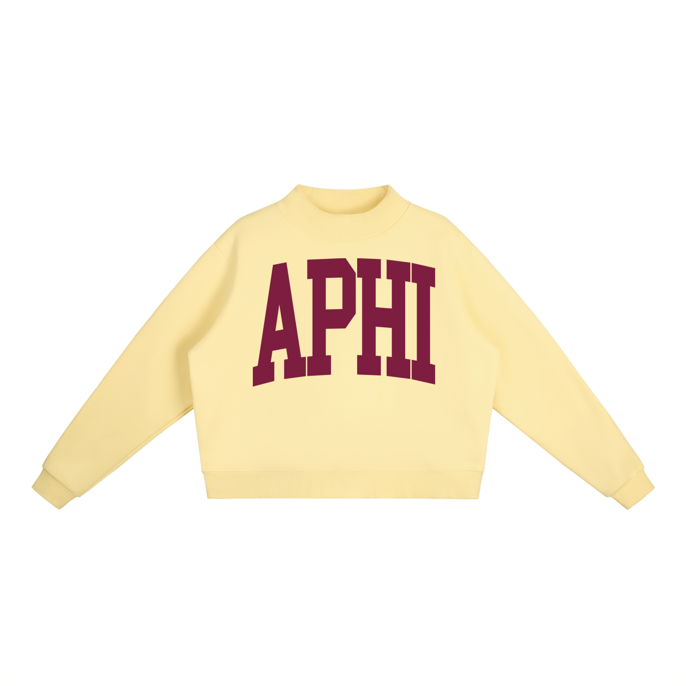 Alpha Phi Big Mock Neck Sweatshirt - Ivy Society