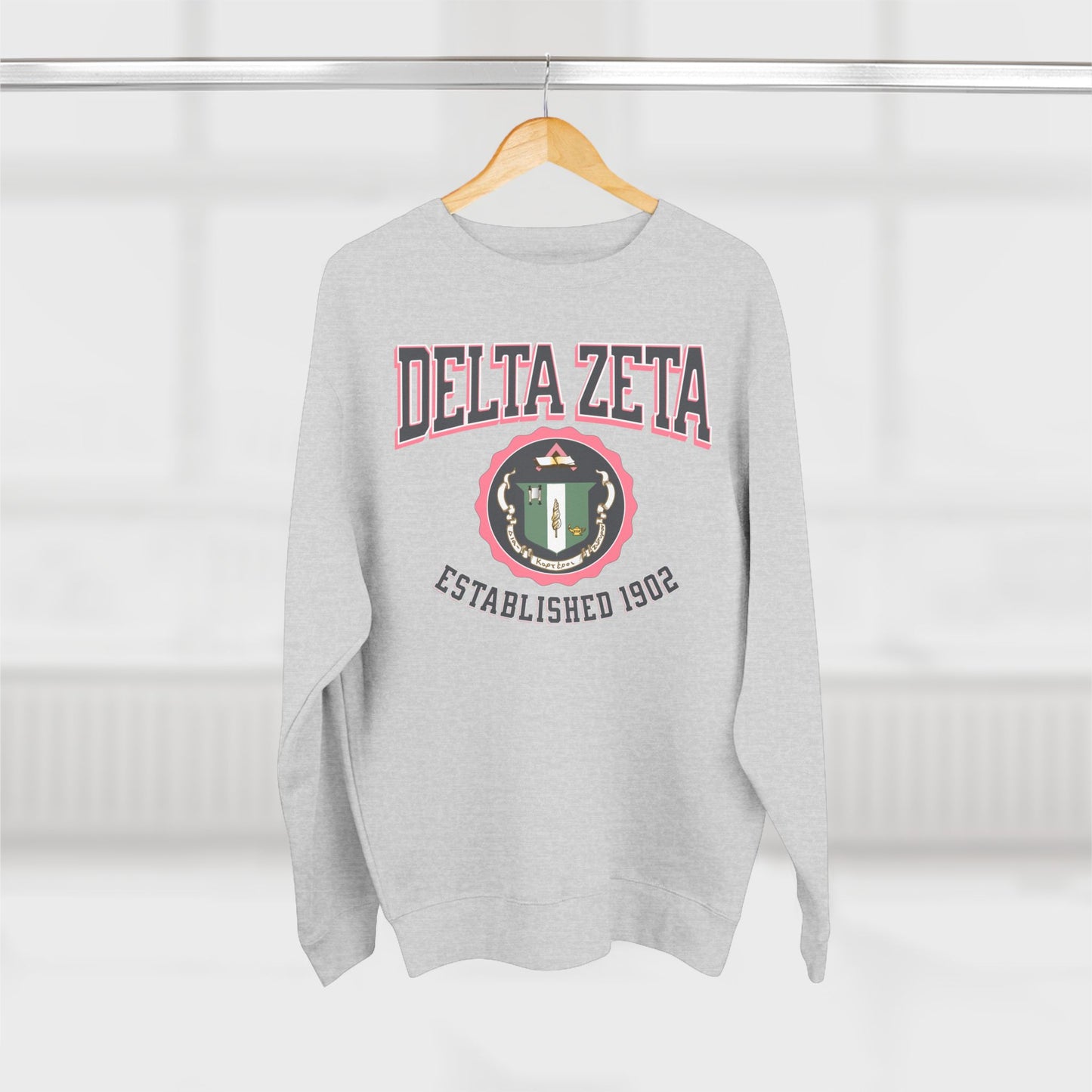 Delta Zeta Crest Sweatshirt - Ivy Society