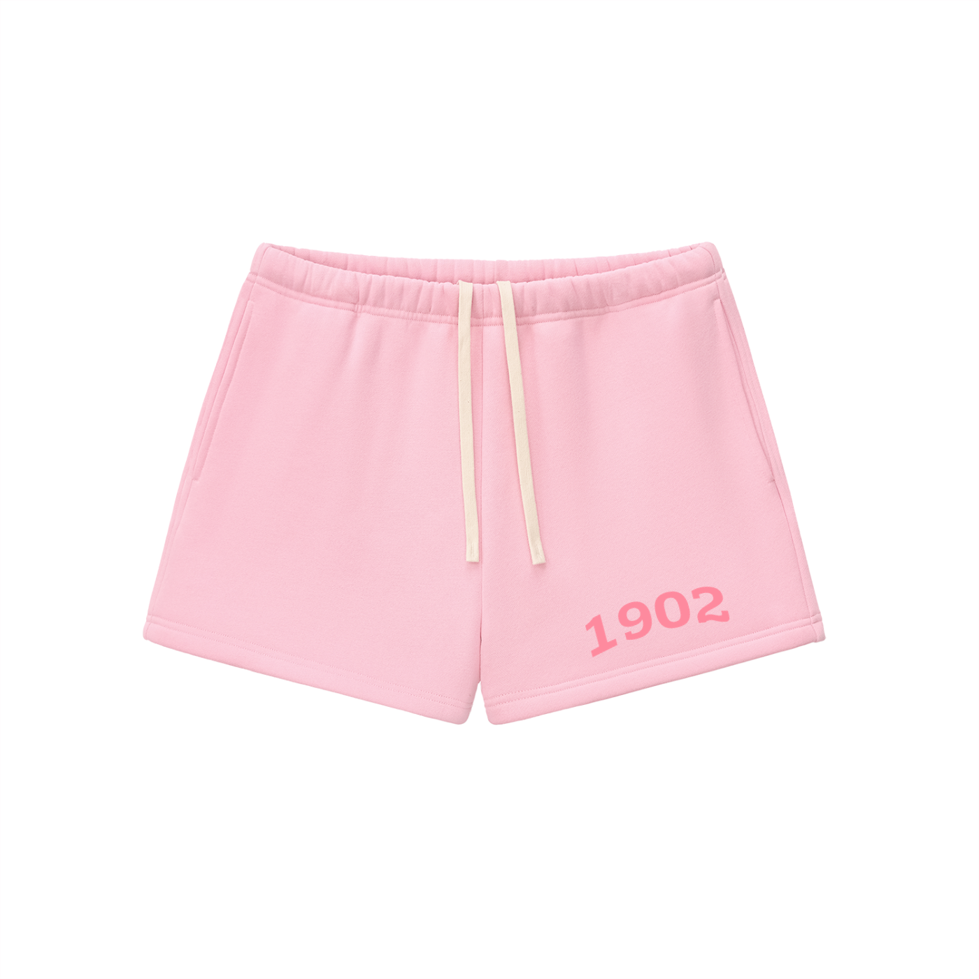 Pink Delta Zeta Fleece Drawstring Shorts - Ivy Society