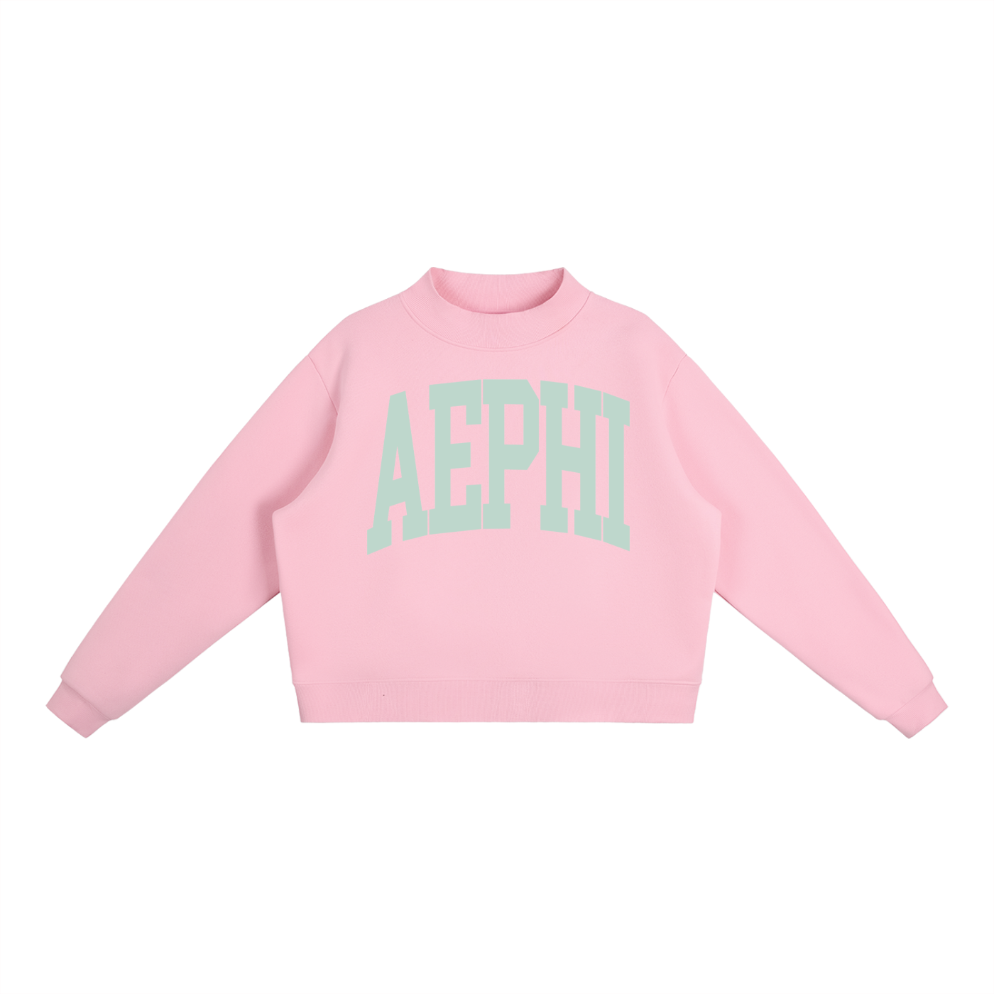 Alpha Epsilon Phi Big Mock Neck Sweatshirt - Ivy Society