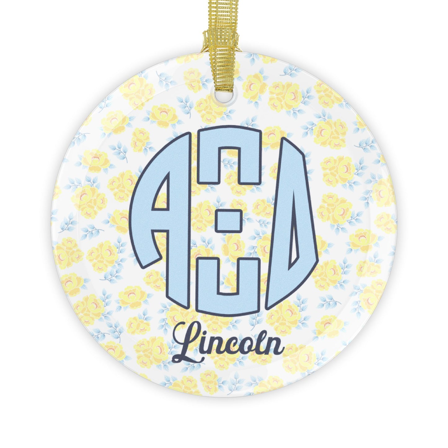 Alpha Xi Delta Personalized Flower Ornament - Ivy Society