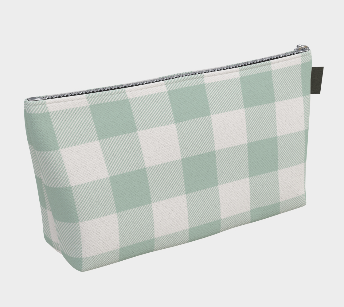 Alpha Epsilon Phi Personalized Gingham Makeup Bag