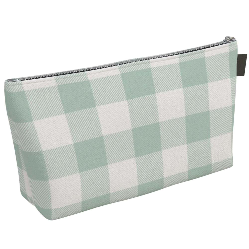 Alpha Epsilon Phi Personalized Gingham Makeup Bag