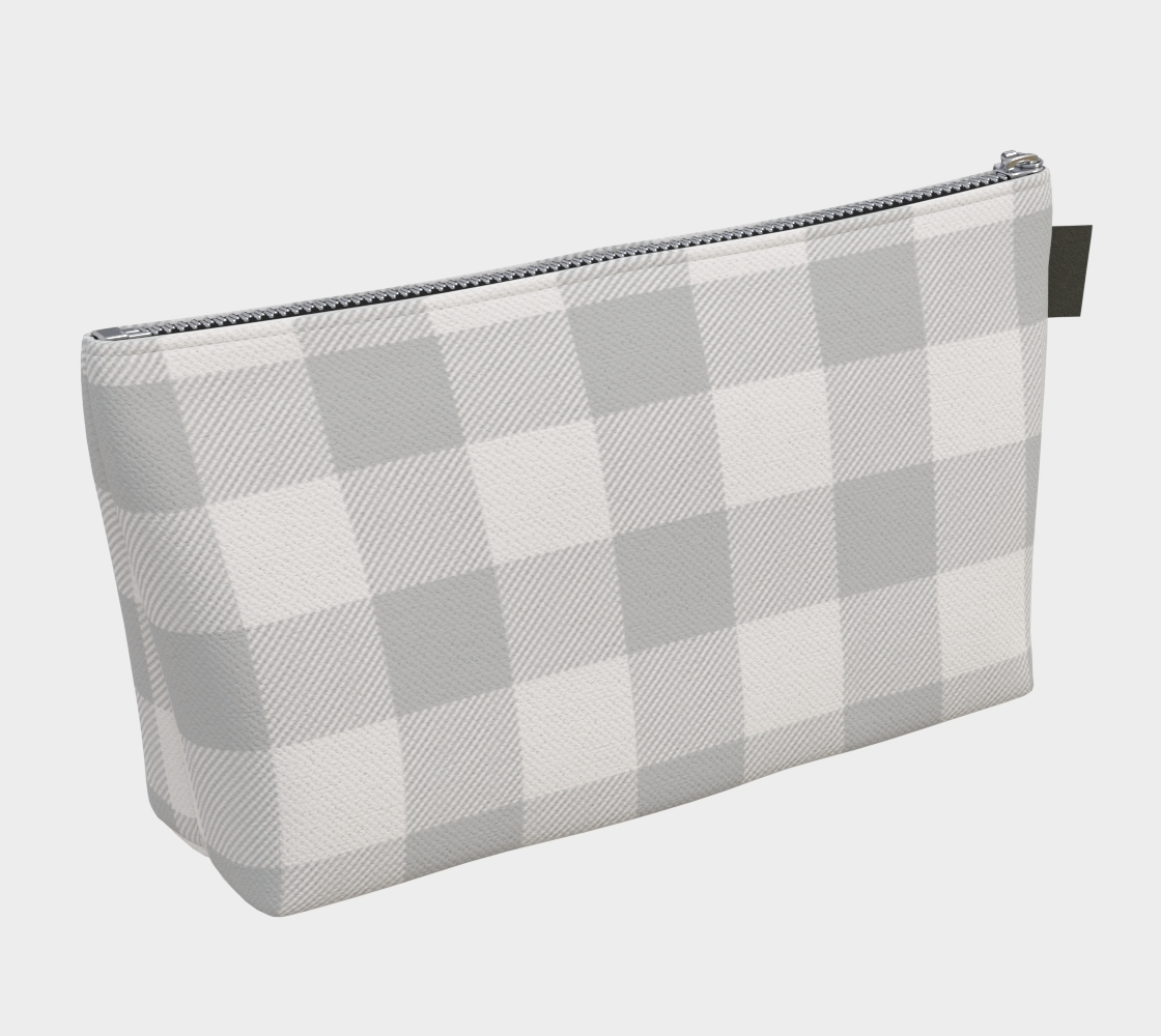 University of Tampa Personalized Gingham Makeup Bag