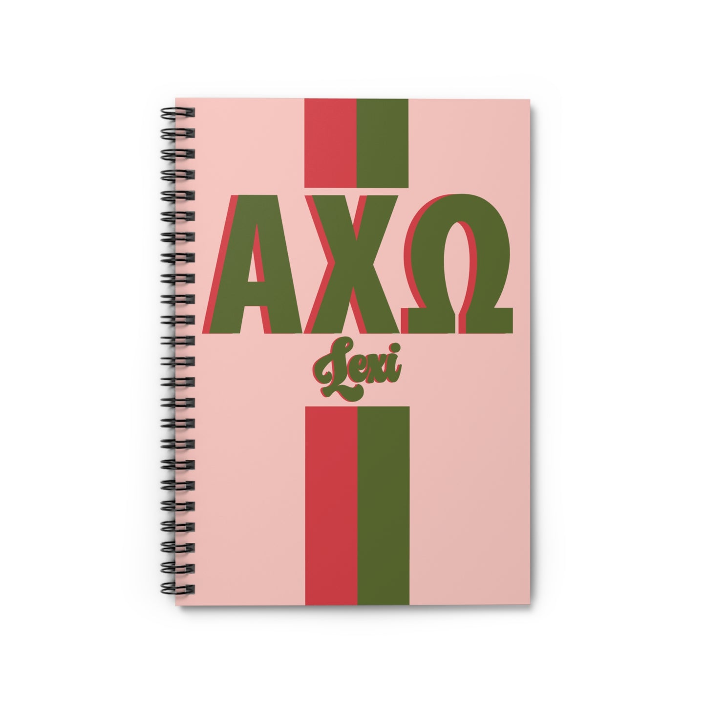 Alpha Chi Omega Personalized Notebook