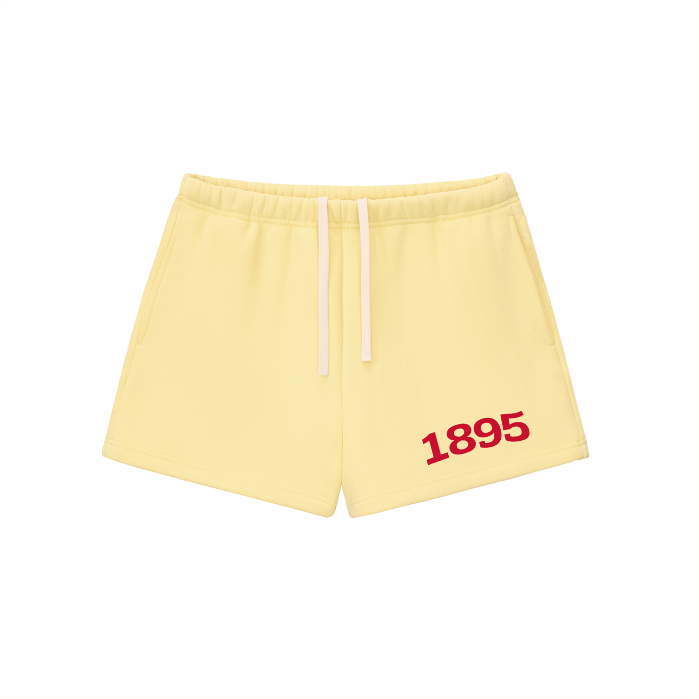 Red Chi Omega Fleece Drawstring Shorts - Ivy Society