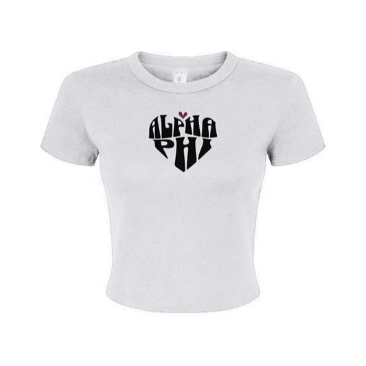 Alpha Phi Heart Baby Tee - Ivy Society