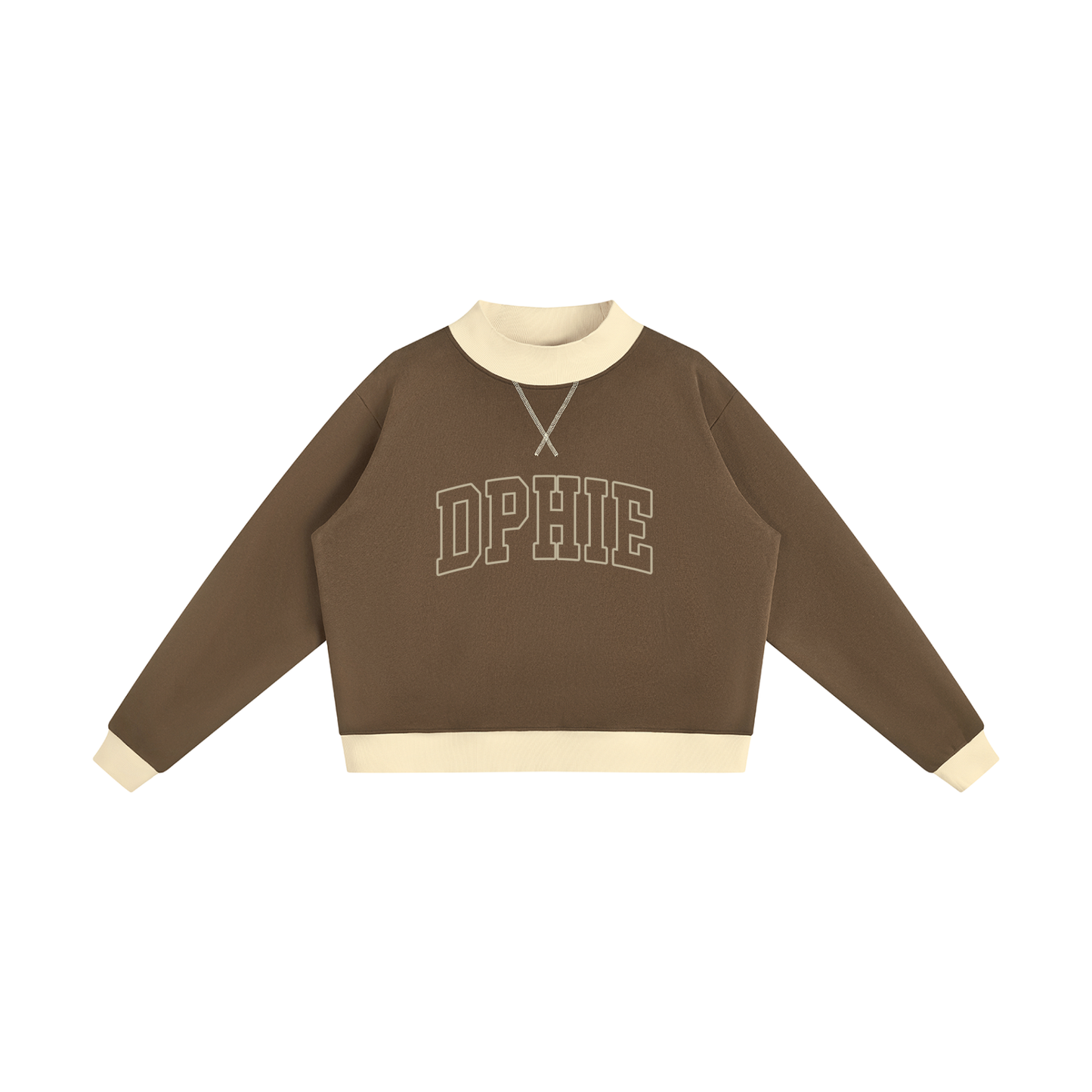 Delta Phi Epsilon Two Tone Mock Neck Sweatshirt