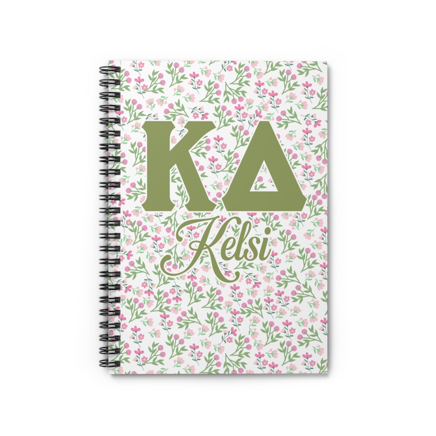 Kappa Delta Personalized Flower Notebook
