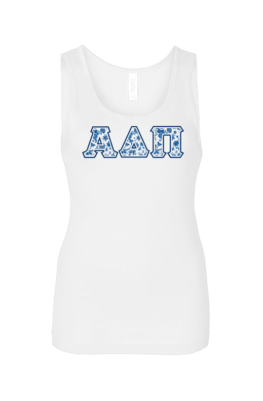 Alpha Delta Pi Blue Willow Tank Top
