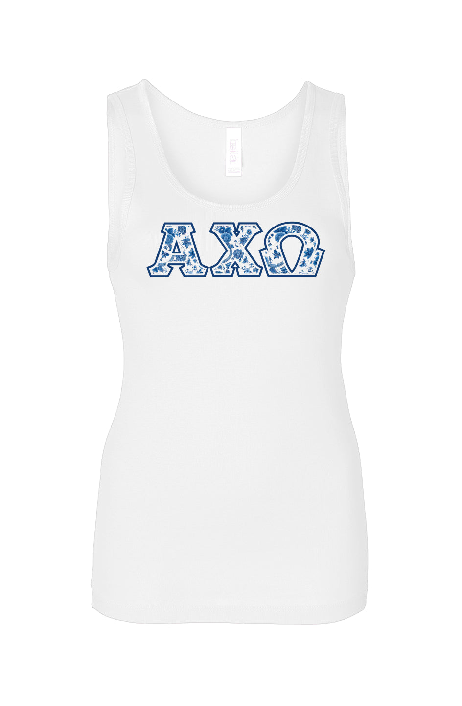 Alpha Chi Omega Blue Willow Tank Top