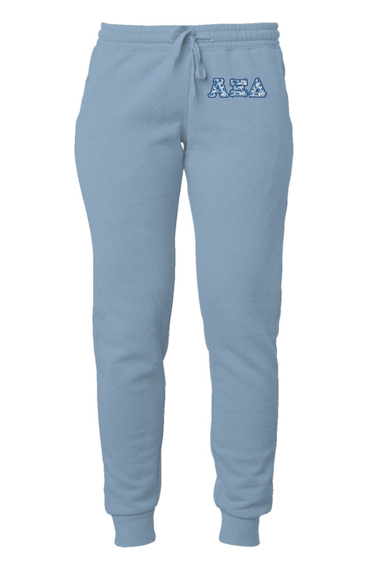 Alpha Xi Delta Blue Willow Sweatpants