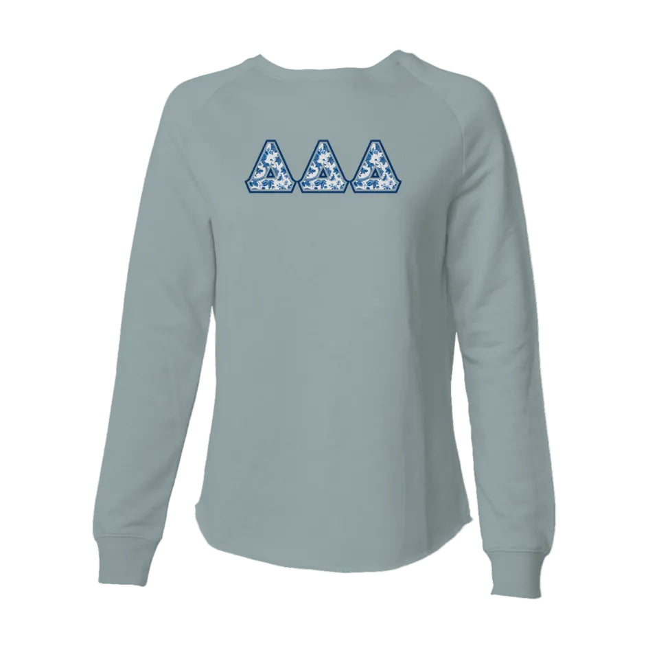 Tri Delta Blue Willow Sweatshirt