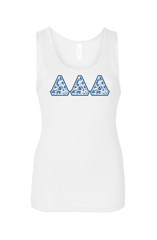 Tri Delta Blue Willow Tank Top