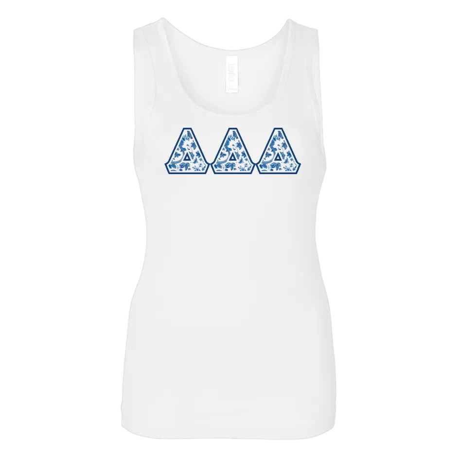 Tri Delta Blue Willow Tank Top