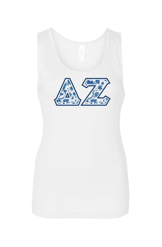 Delta Zeta Blue Willow Tank Top