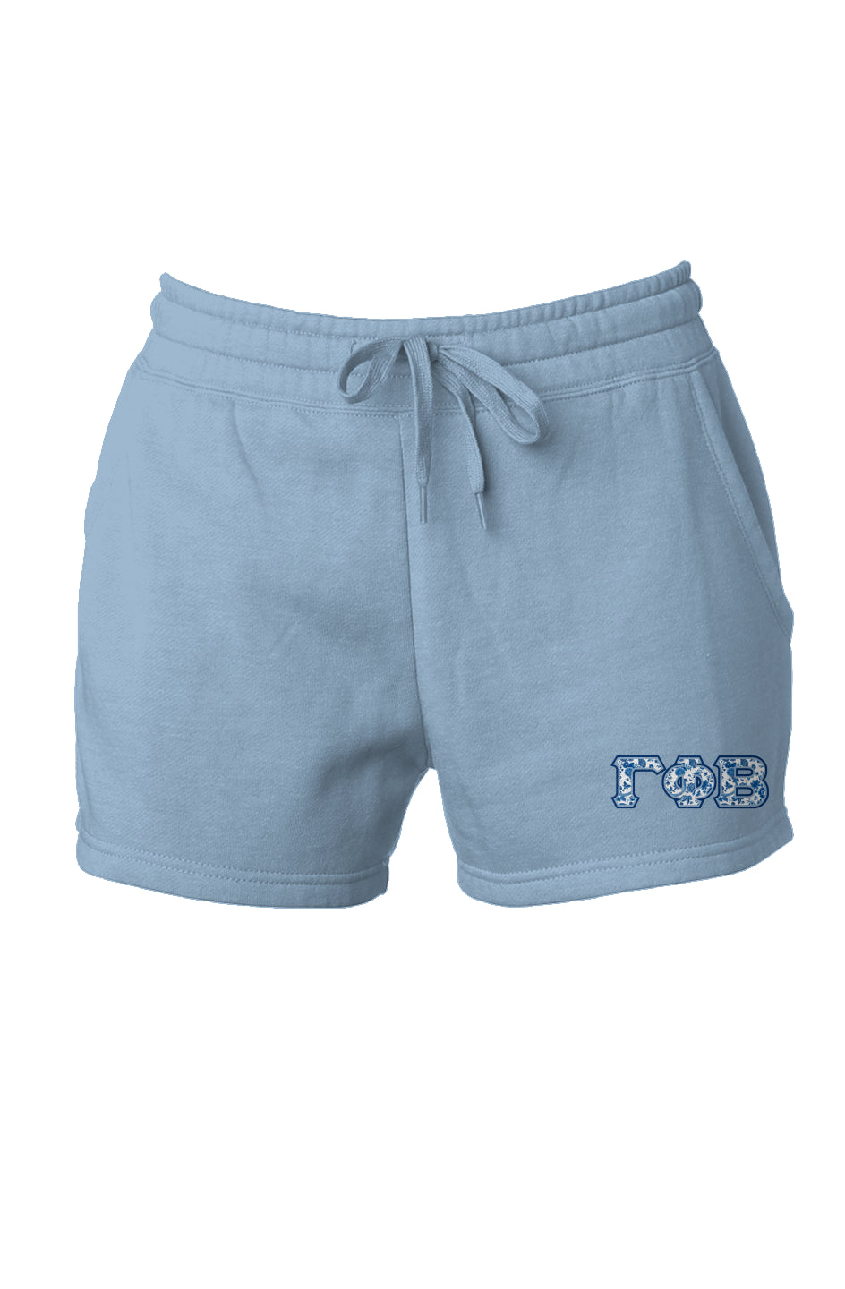 Gamma Phi Beta Blue Willow Shorts
