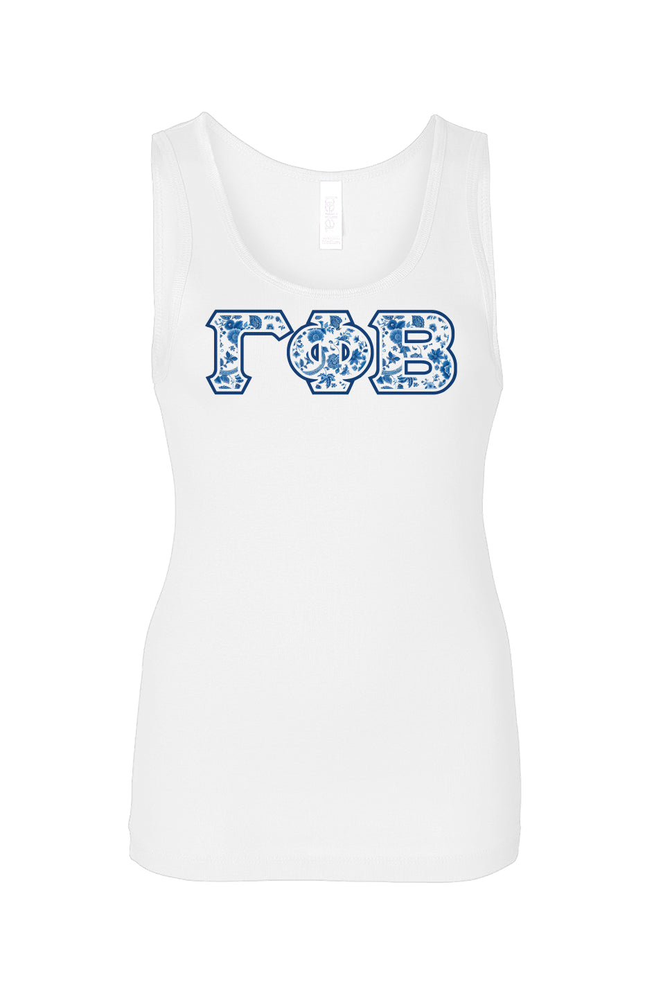 Gamma Phi Beta Blue Willow Tank Top