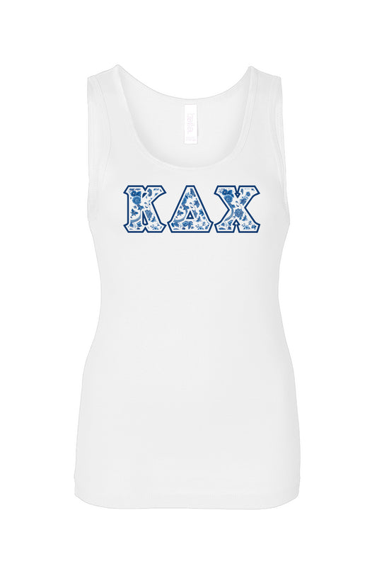 Kappa Delta Chi Blue Willow Tank Top