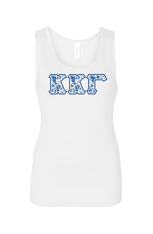 Kappa Kappa Gamma Blue Willow Tank Top