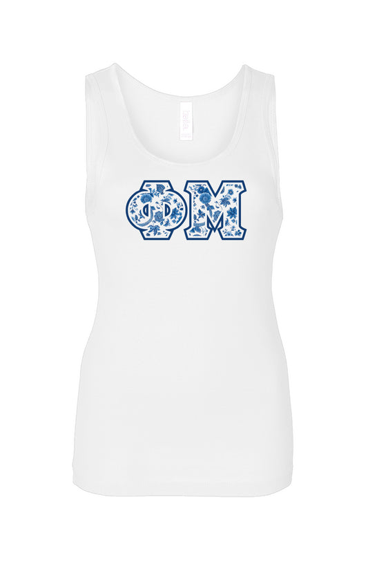 Phi Mu Blue Willow Tank Top