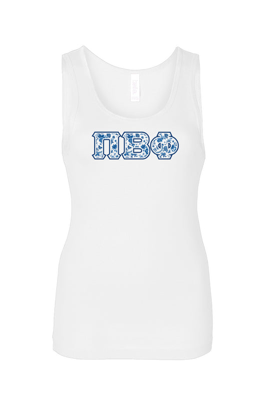 Pi Beta Phi Blue Willow Tank Top