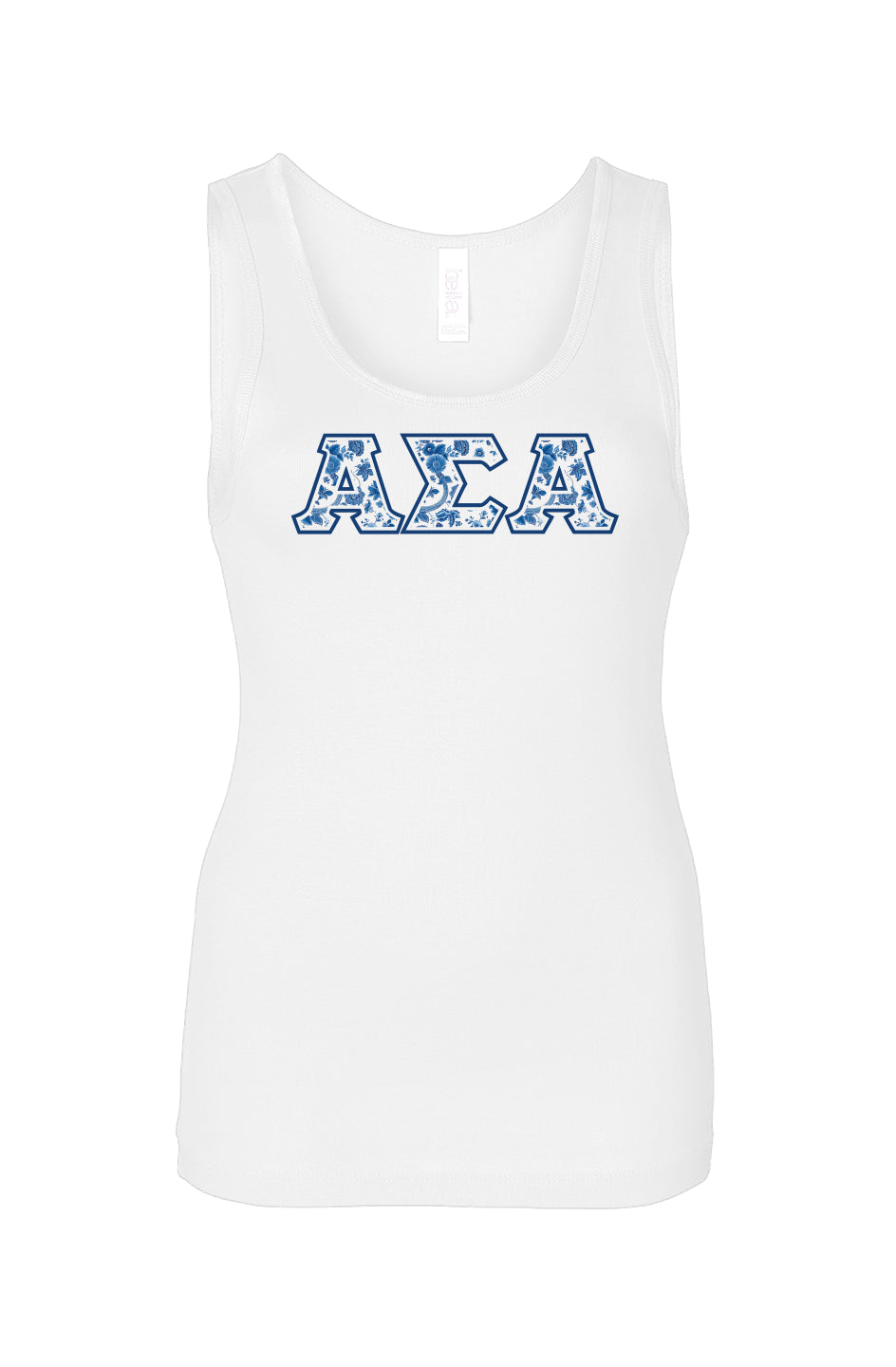 Alpha Sigma Alpha Blue Willow Tank Top