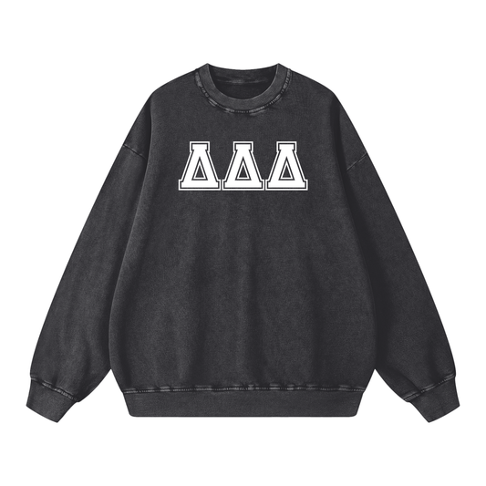 Snow Washed Oversized Sweatshirt - Ivy Society