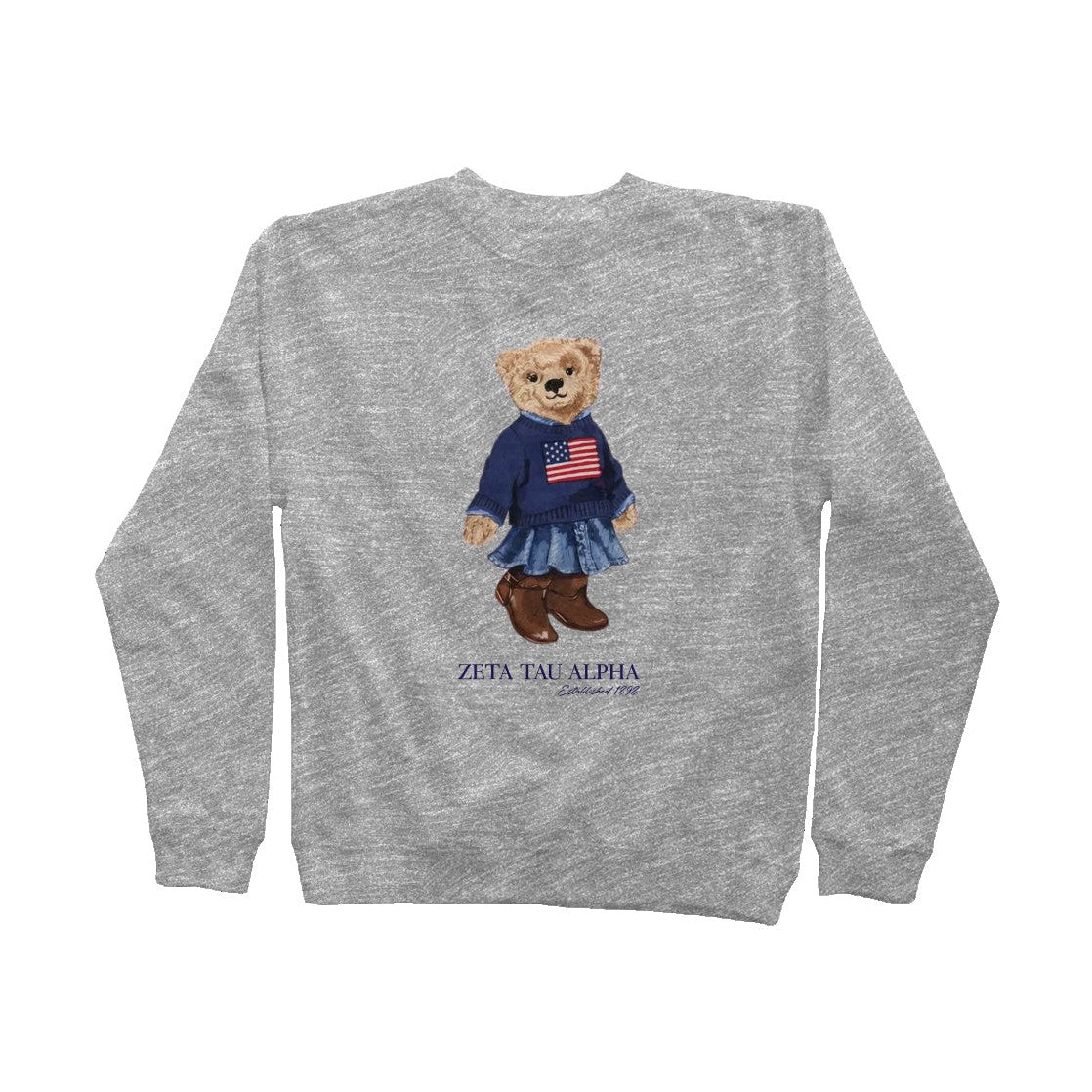 Zeta Tau Alpha USA Bear Sweatshirt