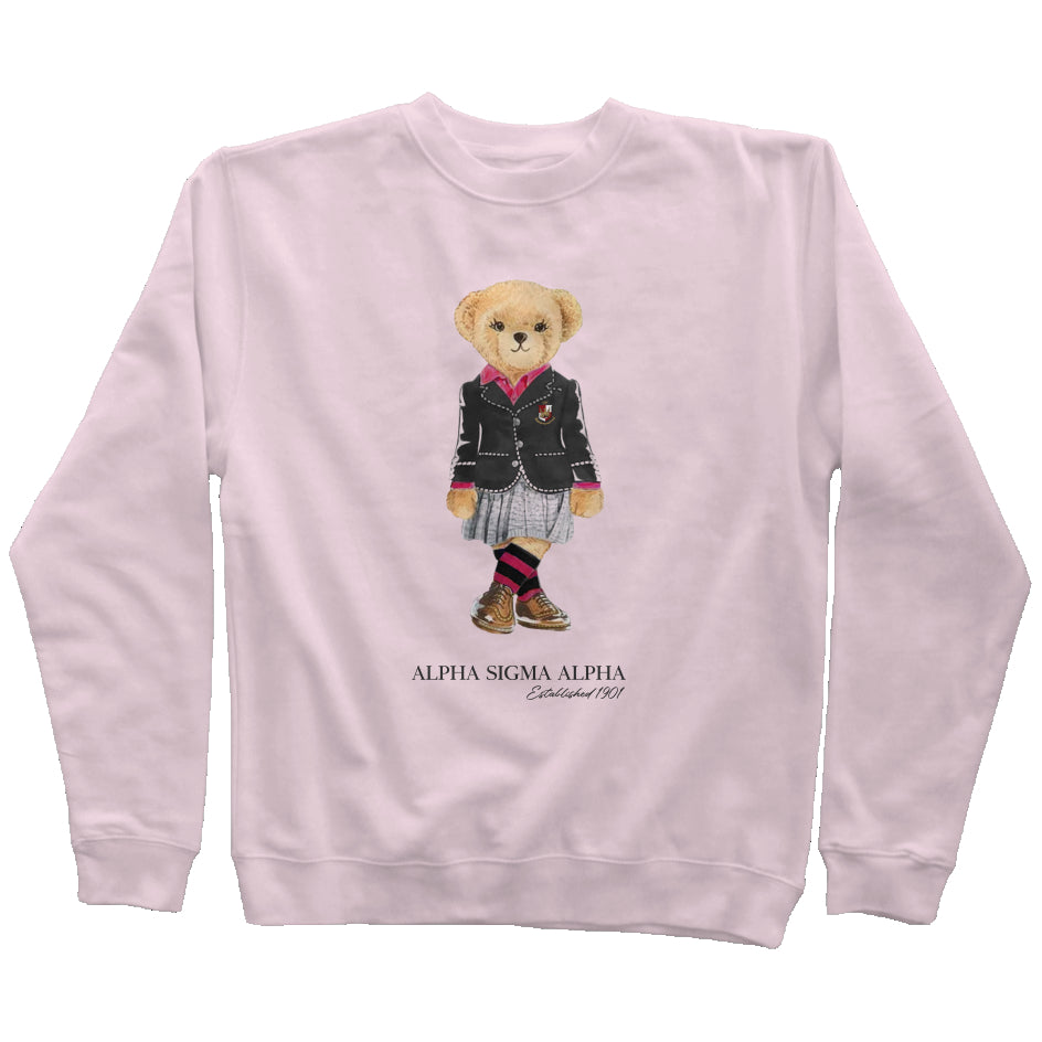 Alpha Sigma Alpha Sorority Bear Sweatshirt
