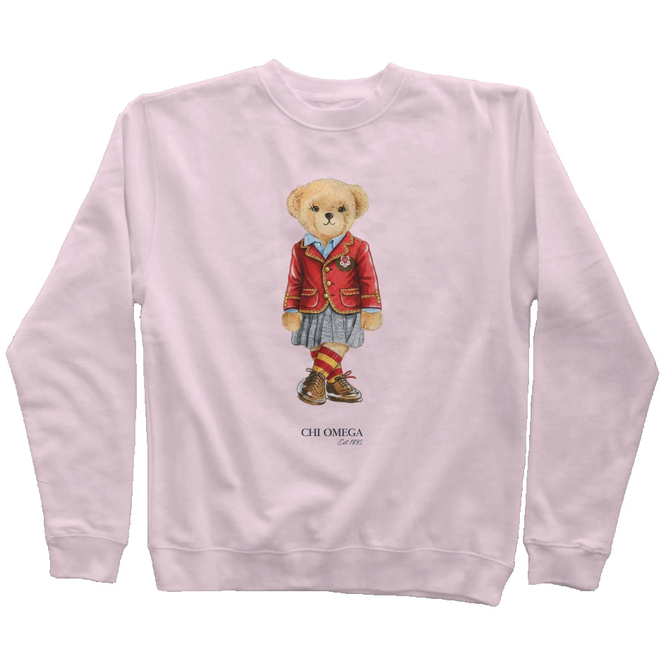 Chi Omega Sorority Bear Sweatshirt
