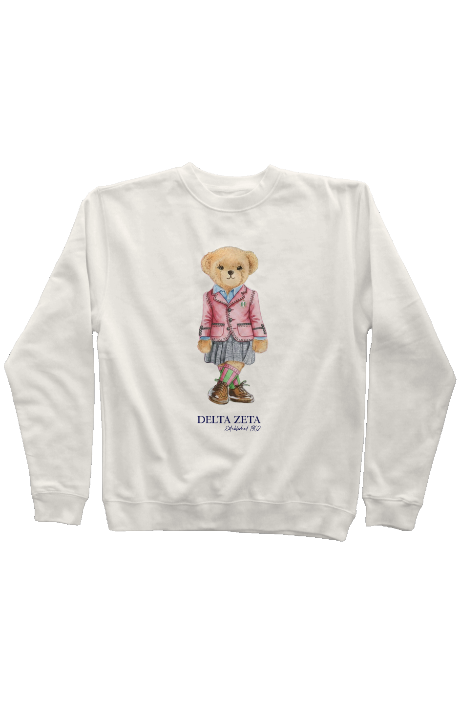 Delta Zeta Sorority Bear Sweatshirt