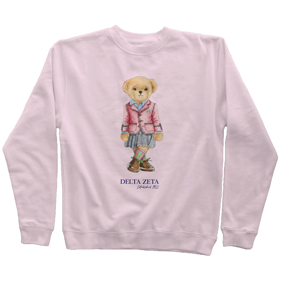 Delta Zeta Sorority Bear Sweatshirt