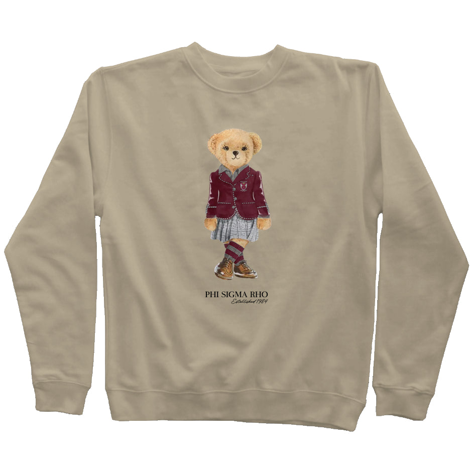 Phi Sigma Rho Sorority Bear Sweatshirt